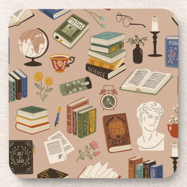 Dessous-de-verre Motif de livre (Devant)