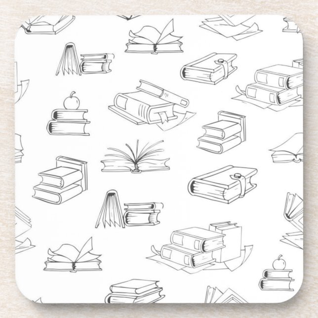Dessous-de-verre Motif de livre (Devant)