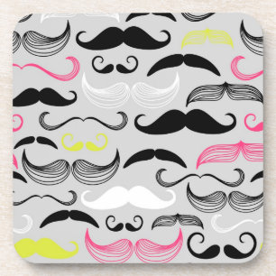 Dessous-de-verre Motif de moustache, rétro style