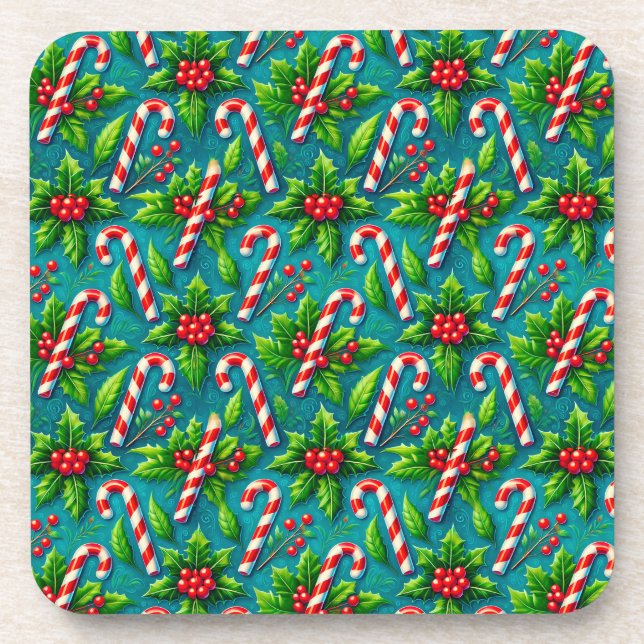 Dessous-de-verre Motif de Noël coloré (Devant)