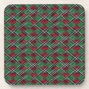 Dessous-de-verre Motif de Noël rouge et vert tendance