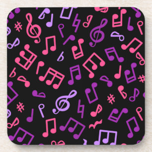 Dessous-de-verre Motif de notes de musique