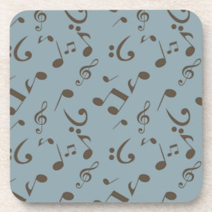 Dessous-de-verre Motif de notes musicales