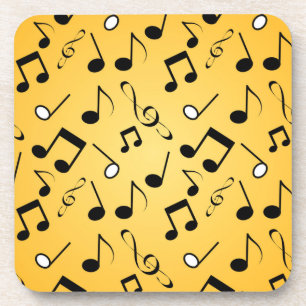 Dessous-de-verre Motif de notes musicales