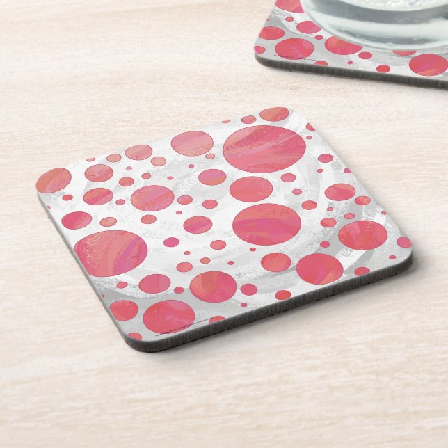 Dessous-de-verre Motif de point de rotation saumon (Côté gauche)