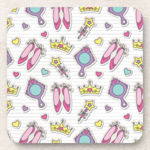 Dessous-de-verre motif de princesse de papillon