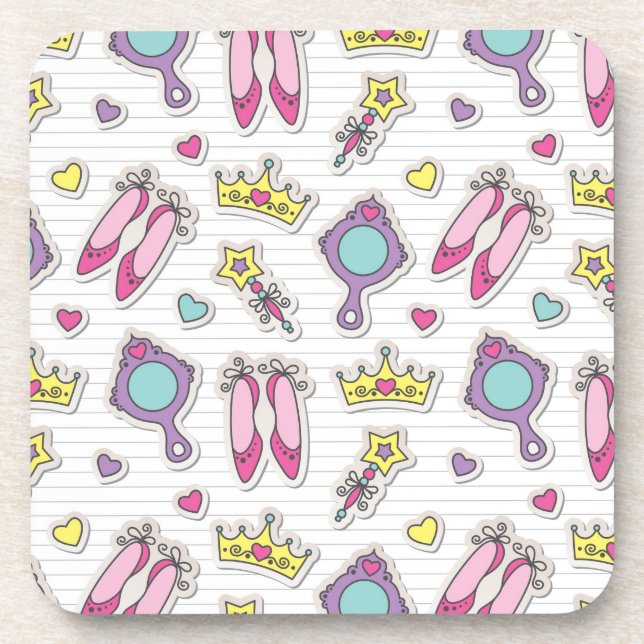 Dessous-de-verre motif de princesse de papillon (Devant)