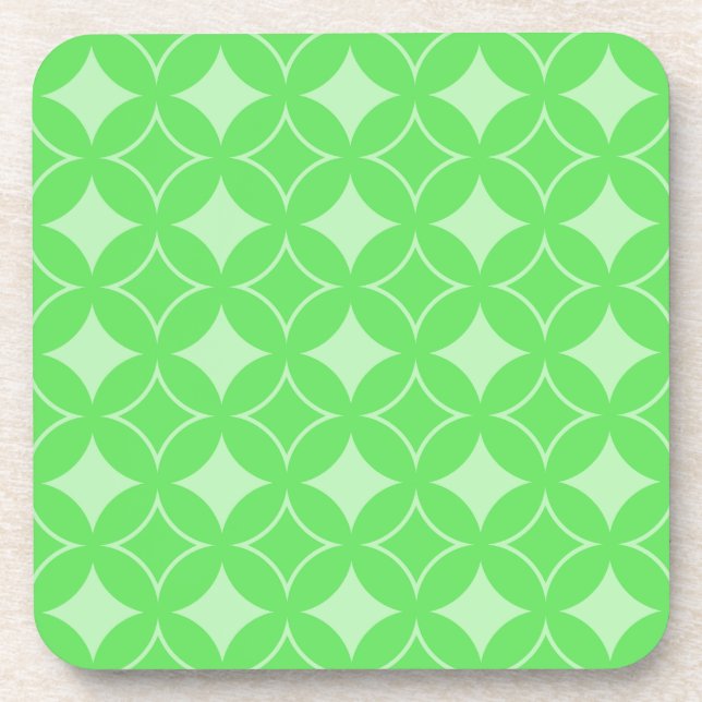 Dessous-de-verre Motif de shippo vert citron (Devant)