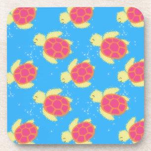 Dessous-de-verre Motif de Tortue Marine Mignonne