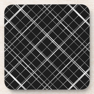 Dessous-de-verre Motif de trame métallique.b