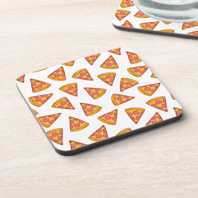 Dessous-de-verre Motif de tranche Pizza Fun (Côté gauche)
