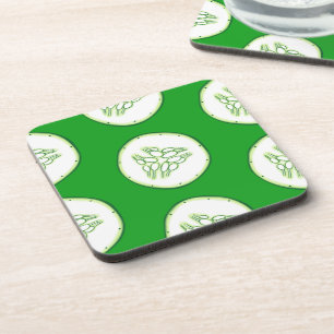 Dessous-de-verre Motif de tranches de concombre
