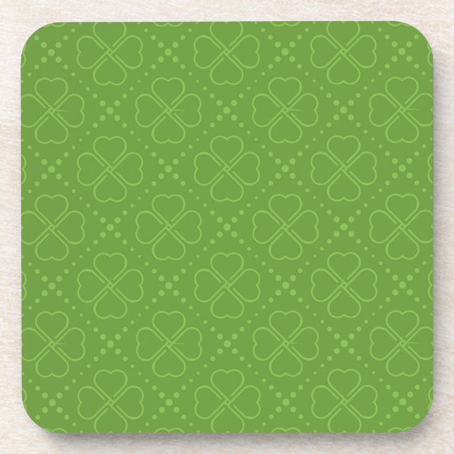Dessous-de-verre Motif de trèfle de coeur (Devant)