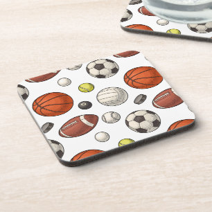 Dessous-de-verre Motif d'équipements sportifs