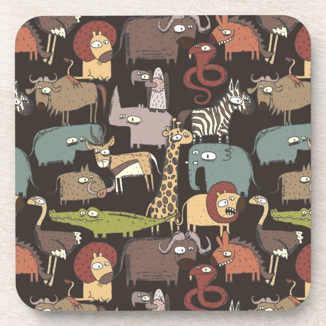Dessous-de-verre Motif des animaux africains (Devant)
