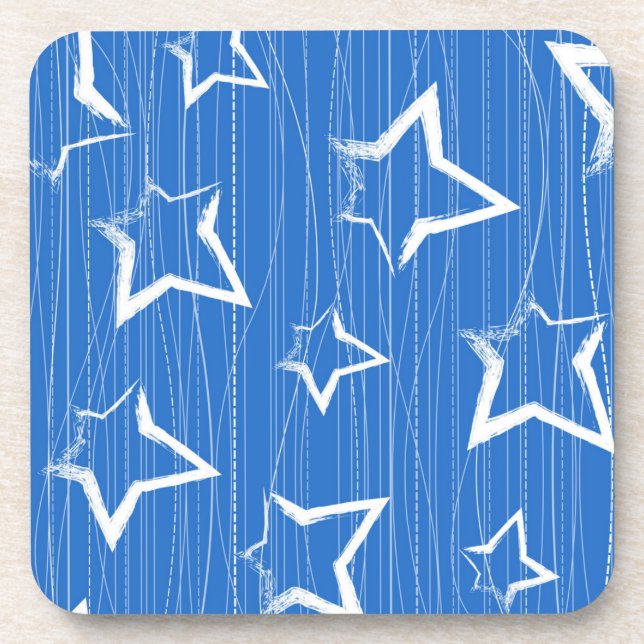 Dessous-de-verre Motif d'étoiles (Devant)