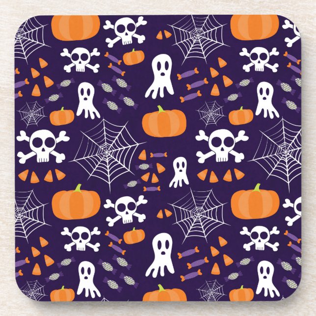 Dessous-de-verre Motif d'Halloween amusant (Devant)
