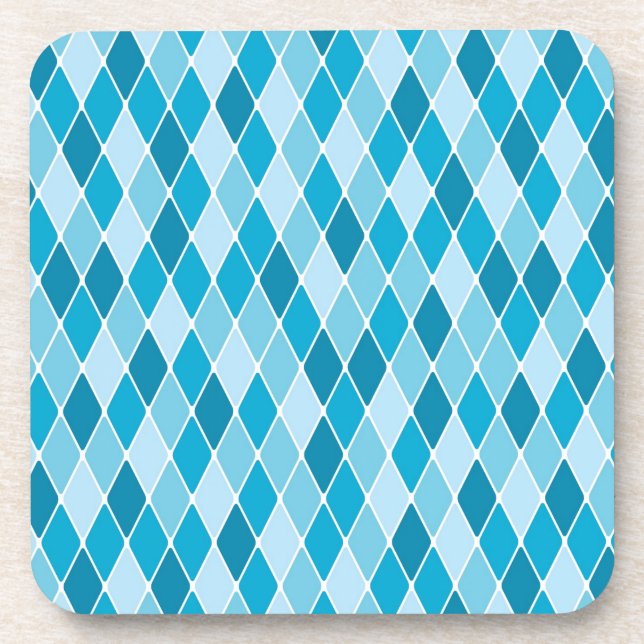 Dessous-de-verre Motif d'hiver de harlequin (Devant)