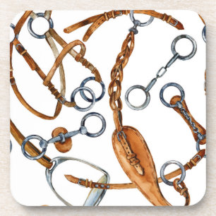 Dessous-de-verre Motif d'impression de chevaux