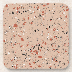 Dessous-de-verre Motif d'impression moderne rose Terrazzo