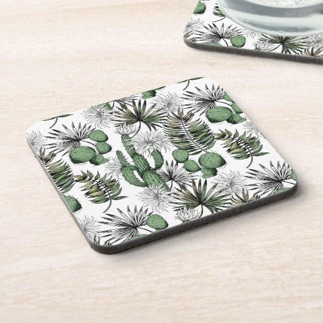 Dessous-de-verre Motif du désert de Cactus (Côté gauche)