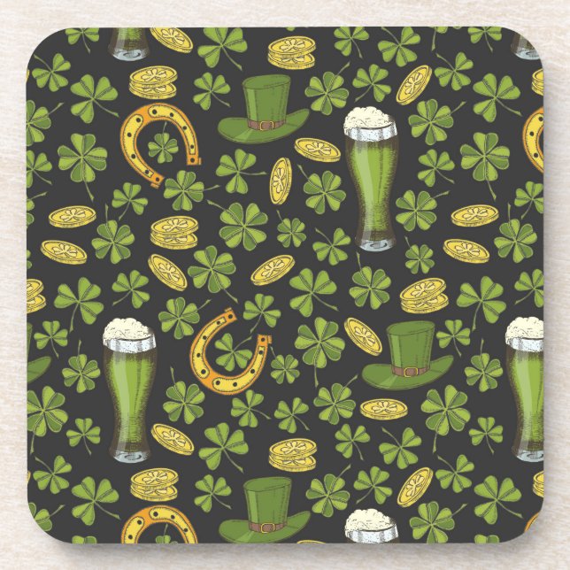 Dessous-de-verre Motif du jour de St Patrick (Devant)