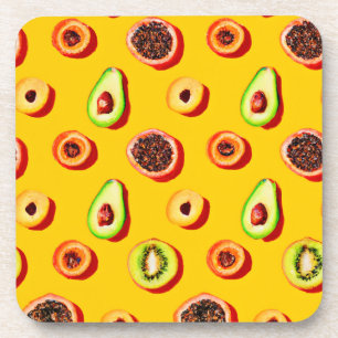Dessous-de-verre Motif élégant à base de fruits néons