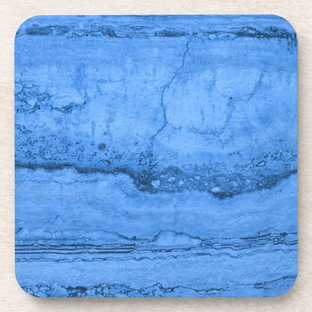 Dessous-de-verre Motif en granit bleu, marbre bleu, pierre bleue (Devant)
