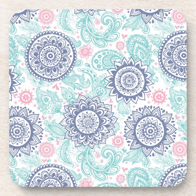 Dessous-de-verre Motif Ethnic Paisley (Devant)