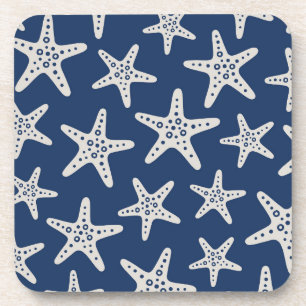 Dessous-de-verre Motif Étoile de Mer Bleu