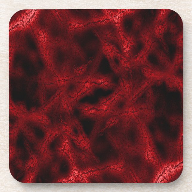 Dessous-de-verre Motif fantaisie rouge (Devant)