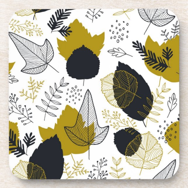 Dessous-de-verre motif feuille (Devant)