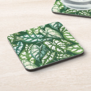 Dessous-de-verre Motif Feuille vert tropical