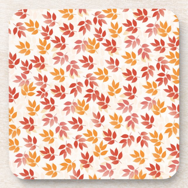 Dessous-de-verre Motif Feuilles d'automne (Devant)