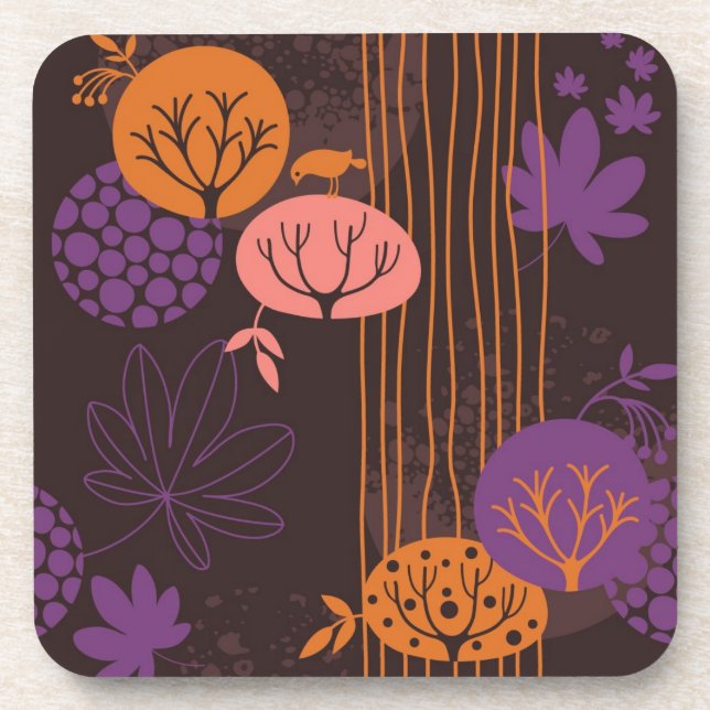 Dessous-de-verre Motif floral 2 (Devant)