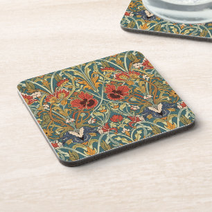 Dessous-de-verre Motif floral Art Nouveau de William Morris Compton