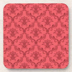 Dessous-de-verre Motif floral damassé