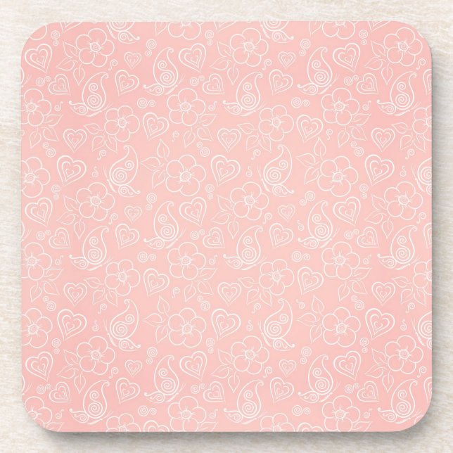 Dessous-de-verre Motif floral décoratif (Devant)