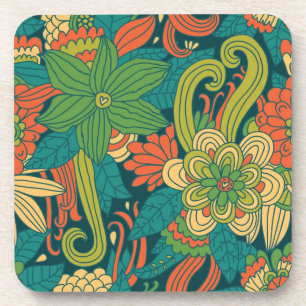 Dessous-de-verre Motif floral d'été