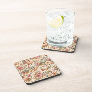 Dessous-de-verre Motif floral et citrouille Soft Harvest