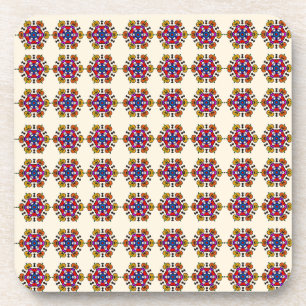 Dessous-de-verre Motif floral mandala sans couture