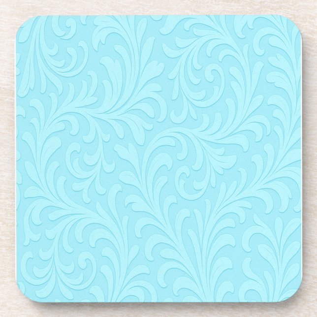 Dessous-de-verre motif floral rétro (Devant)
