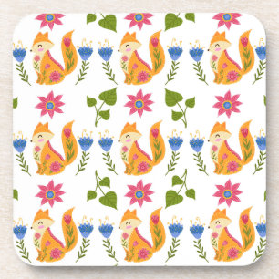 Dessous-de-verre Motif floral rusé assez en pastel