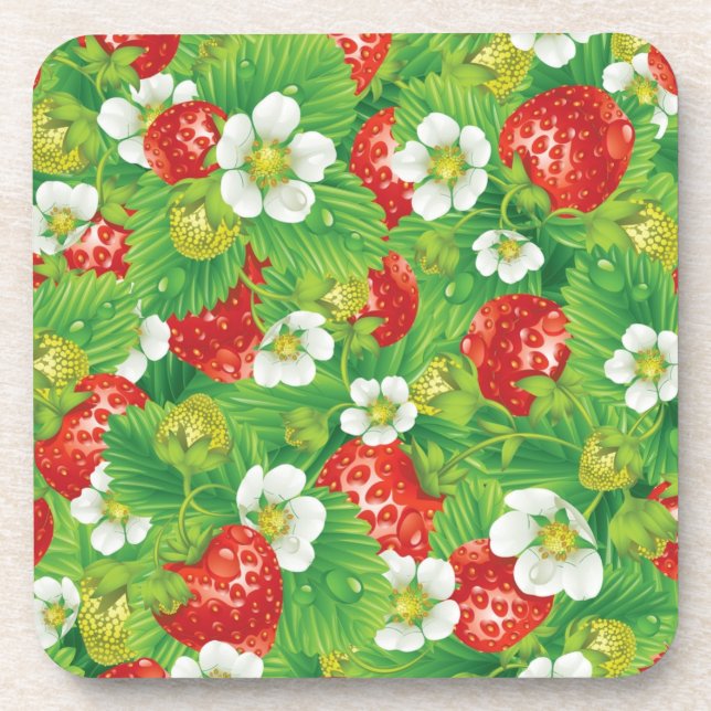 Dessous-de-verre Motif fraise (Devant)