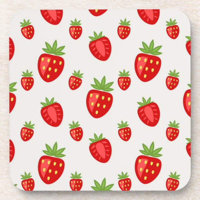 Dessous-de-verre Motif fraise (Devant)