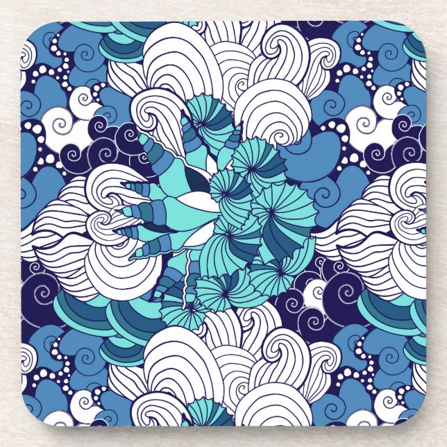 Dessous-de-verre Motif funky Seashell (Devant)