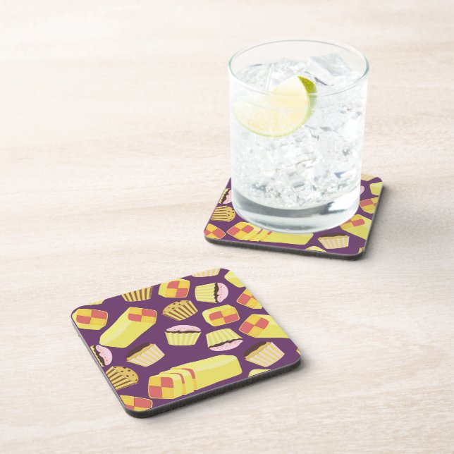Dessous-de-verre Motif Gâteaux Rétro (Côté Droit)