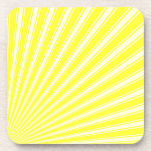 Dessous-de-verre Motif génial de rayure de couleur de jonquille