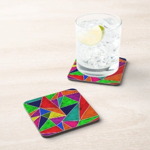 Dessous-de-verre Motif géométrique dynamique