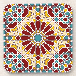 dessous de verre motif géométrique islamique
